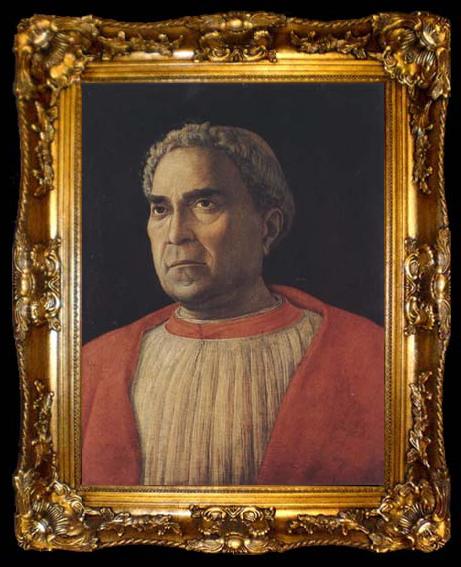 framed  Andrea Mantegna Portrait of Cardinal Lodovico Trevisano (mk08), ta009-2